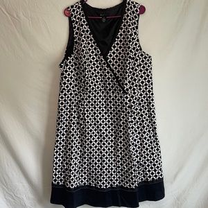 Lane Bryant Ribbon Dress, WOMANS, Black&White, Size 28